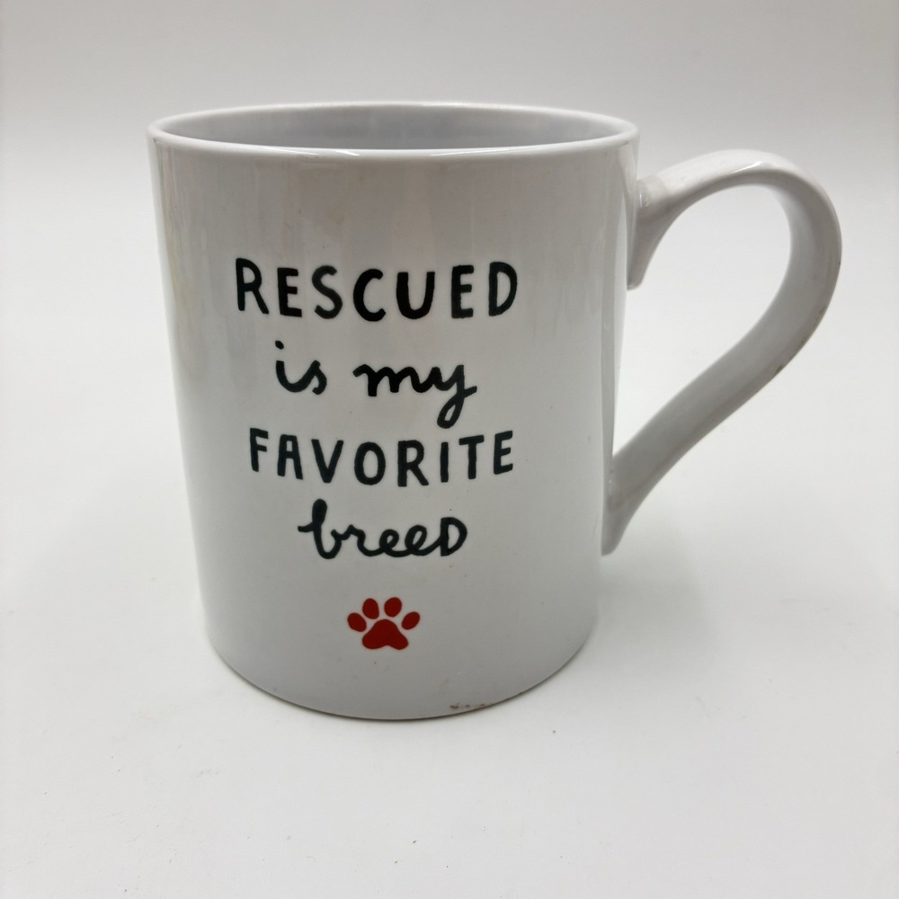Rescued Is My Favorite Breed Mug Coffee Cup Gift Dog Owner Lover